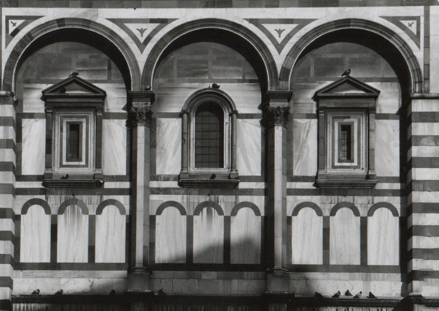 Baptisterium Florenz, Ausschnitt Fassade