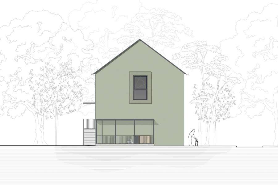 Haus für Frau mit Hund, 